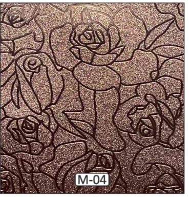MECATA catalogue design, code M-04, individual material swatch