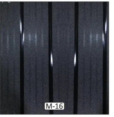 MECATA catalogue design, code M-16, individual material swatch