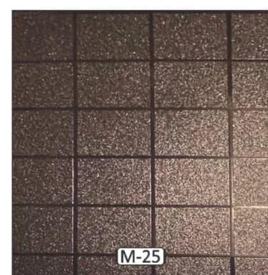 MECATA catalogue design, code M-25, individual material swatch